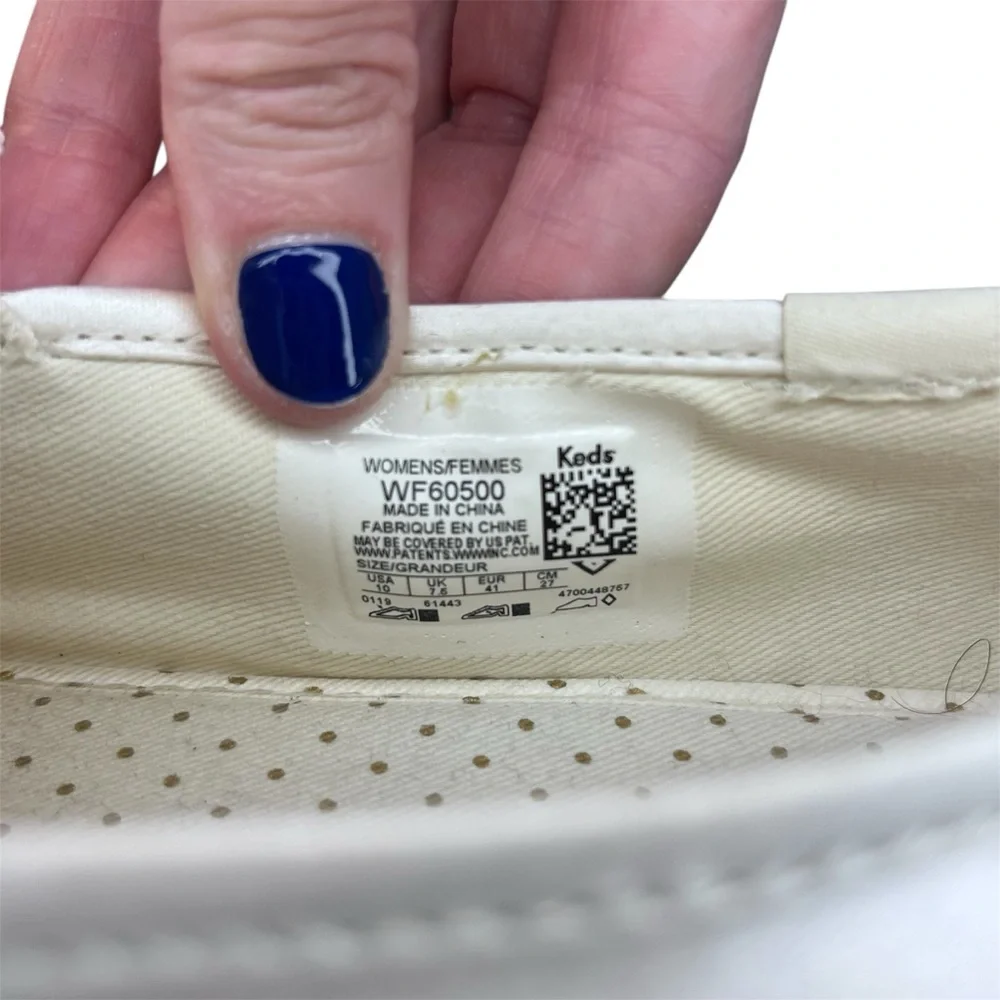 Kate Spade X Keds White Triple Decker Slip-On Satin Bow Platform Sneaker Bridal - Picture 11 of 11